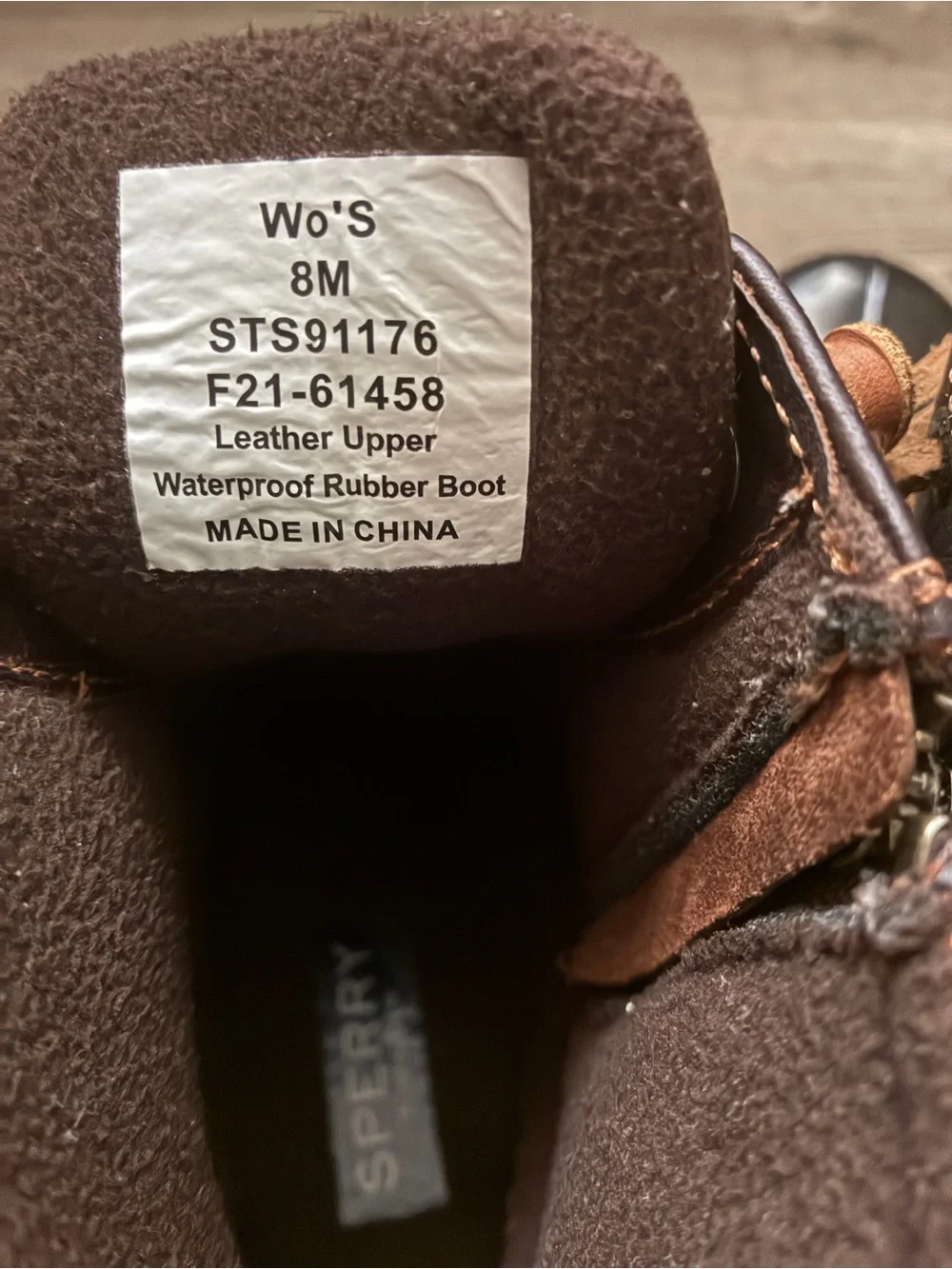 Sperry Women’s Dark Brown Duck Boots